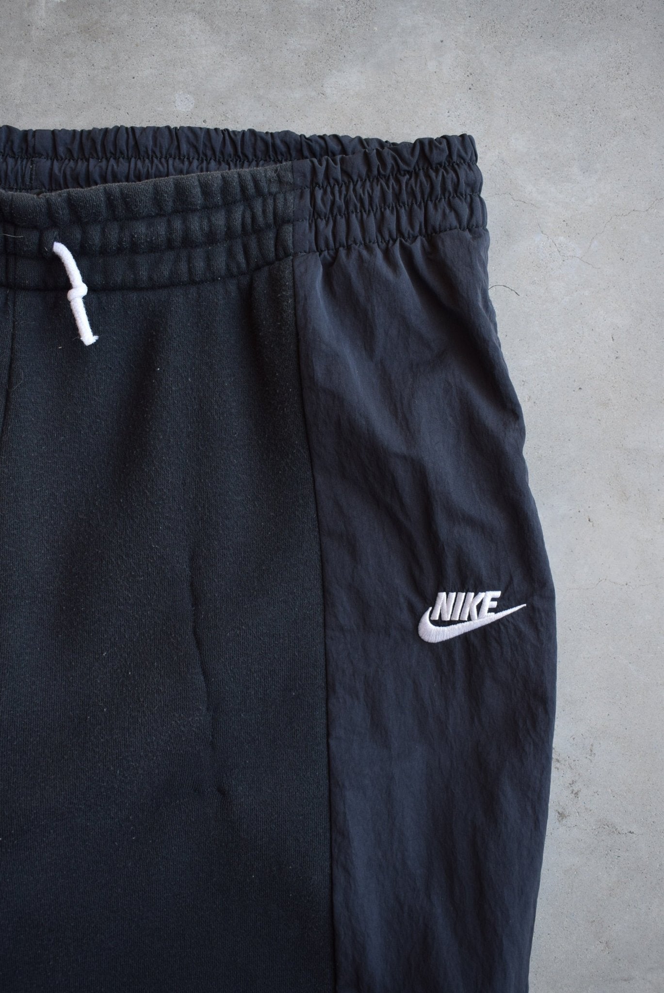 Nike Black Embroidered Swoosh Track Pants — 2000s (L) - Retrospective Store
