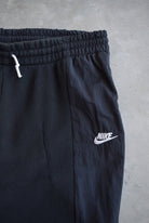 Nike Black Embroidered Swoosh Track Pants — 2000s (L) - Retrospective Store