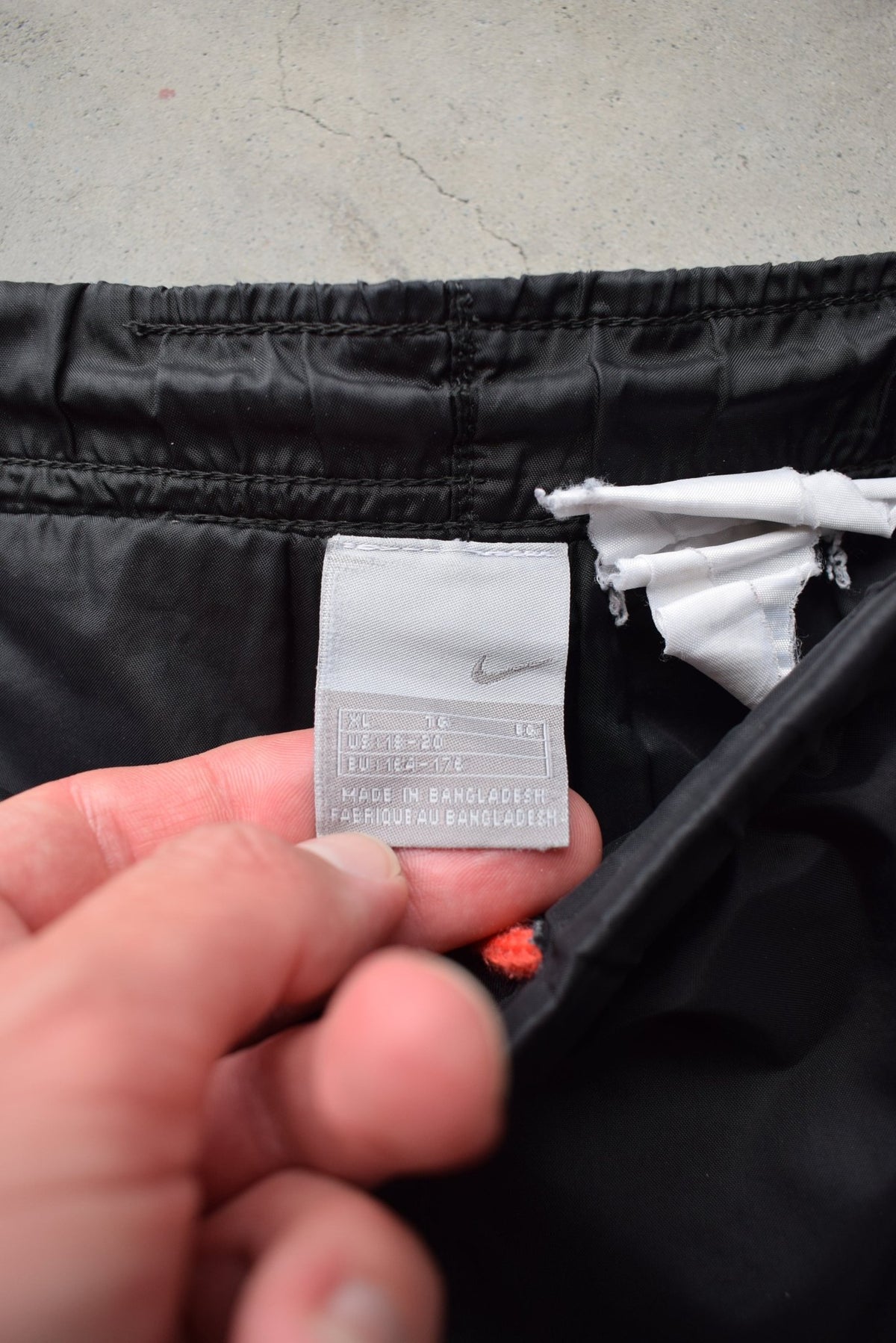 Nike Black Embroidered Swoosh Track Pants — 2000s (S/M) - Retrospective Store
