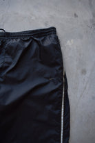 Nike Black Embroidered Swoosh Track Pants — 2000s (XXL) - Retrospective Store