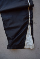 Nike Black Embroidered Swoosh Track Pants — 2000s (XXL) - Retrospective Store