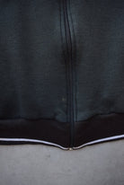 Nike Black & Grey Embroidered Swoosh Jacket — 1980s (M/L) - Retrospective Store