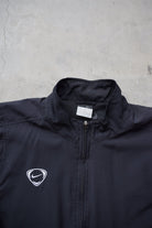 Nike Black & Grey Embroidered Swoosh Jacket — 2000s (S) - Retrospective Store