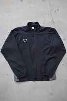 Nike Black & Grey Embroidered Swoosh Jacket — 2000s (S) - Retrospective Store