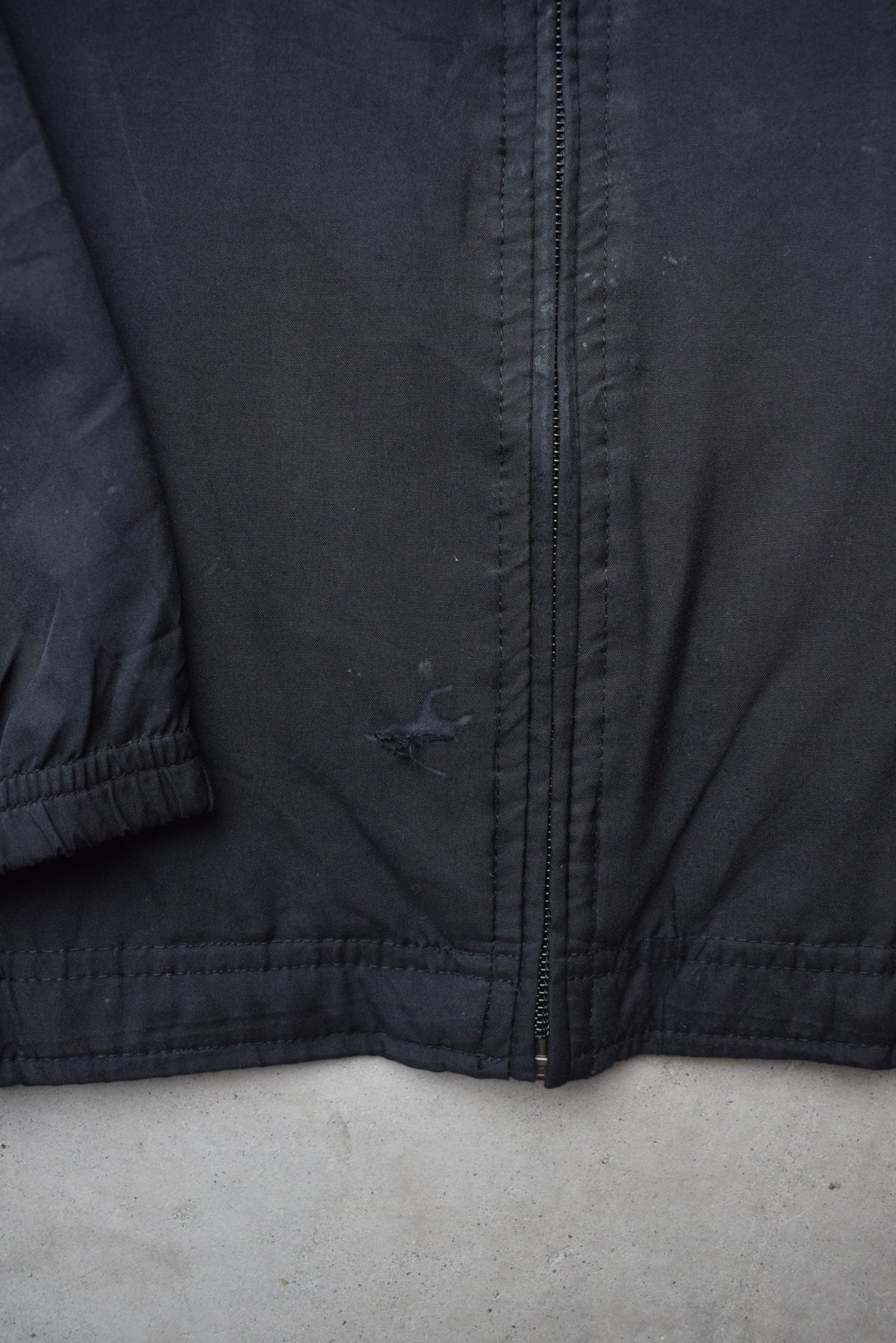 Nike Black & Grey Embroidered Swoosh Jacket — 2000s (S) - Retrospective Store