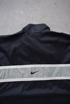 Nike Black & Grey Spellout Spray Jacket — 1990s (S) - Retrospective Store