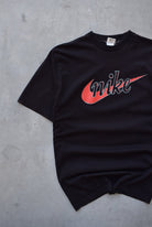 Nike Black Spellout Tee — 1990s (M) - Retrospective Store