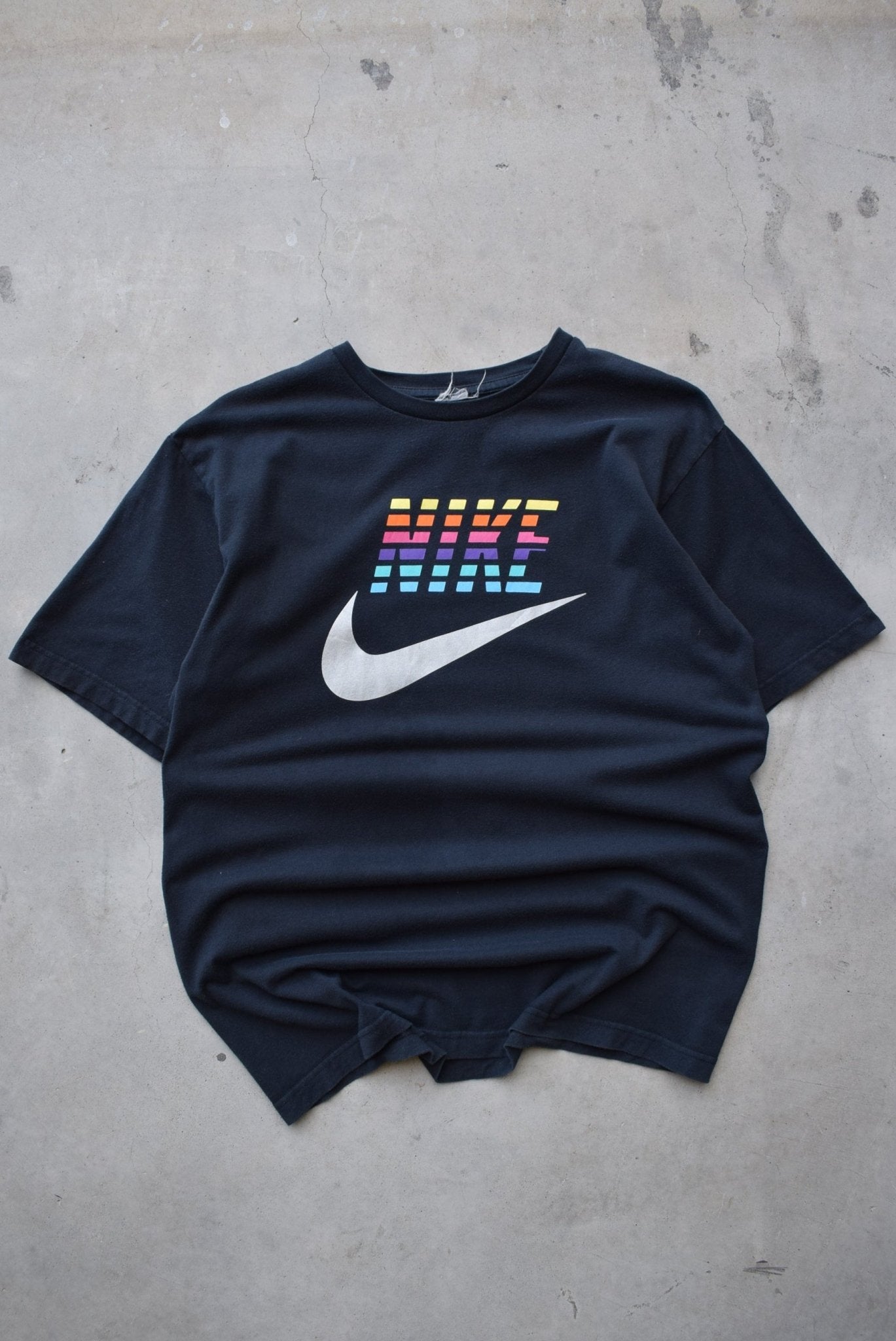 Nike Black Spellout Tee — 2000s (L) - Retrospective Store