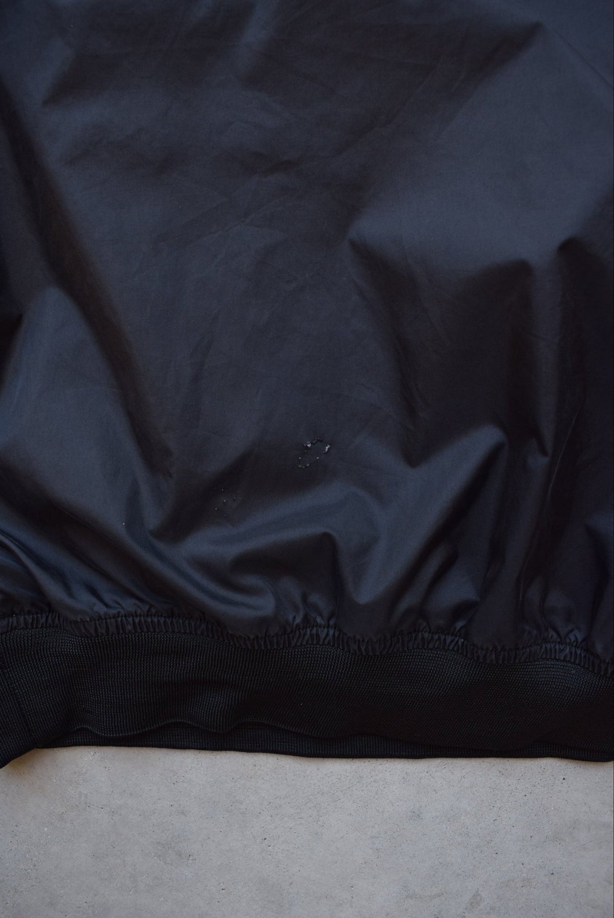 Nike Black & White Embroidered Swoosh Pullover Jacket — 1990s (XXL) - Retrospective Store