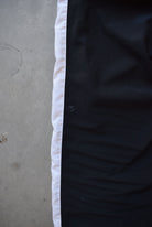 Nike Black & White Embroidered Swoosh Track Pants — 2000s (S/M) - Retrospective Store