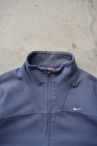 Nike Blue Embroidered Spellout Jacket — 1990s (L) - Retrospective Store