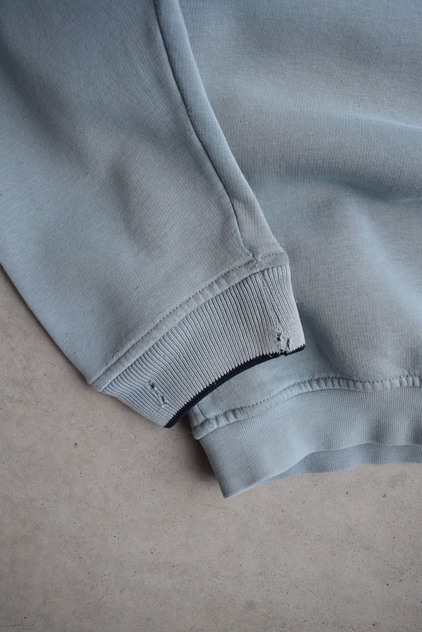Nike Blue Embroidered Swoosh Crewneck — 1990s (L) - Retrospective Store
