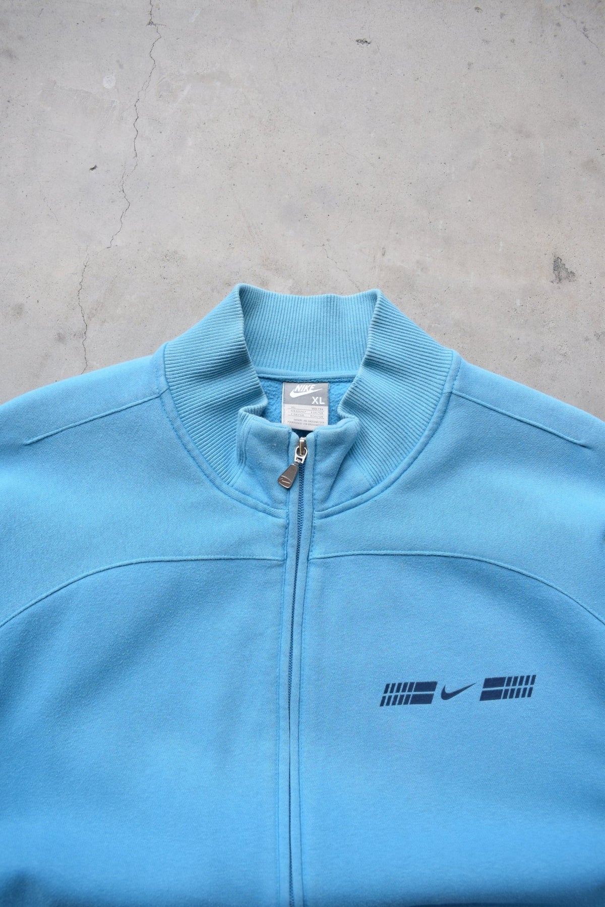 Nike Blue Graphic Swoosh Jacket — 2000s (XL) - Retrospective Store