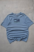 Nike Blue Swoosh Tee — 1990s (L) - Retrospective Store