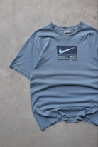 Nike Blue Swoosh Tee — 1990s (L) - Retrospective Store