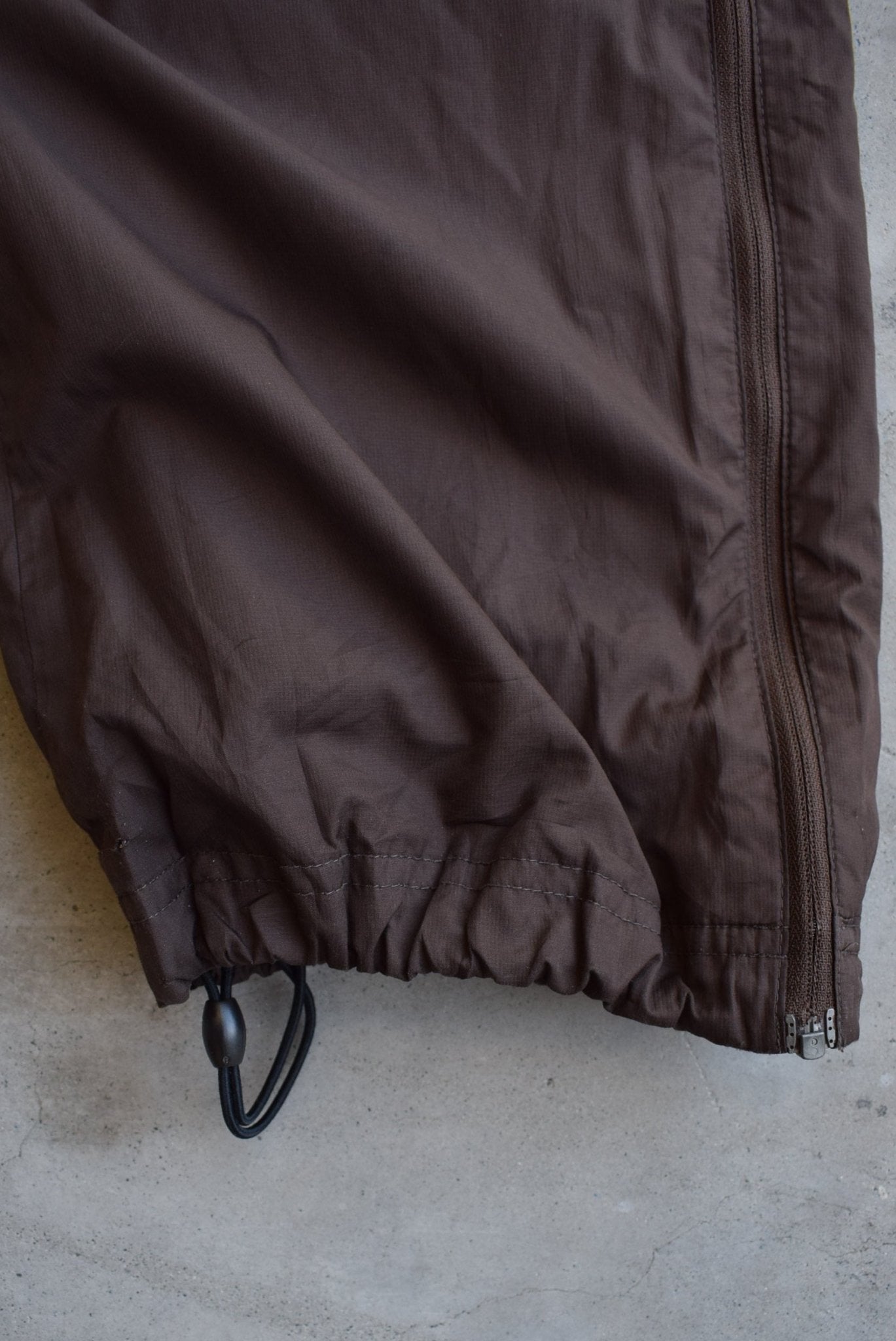 Nike Brown Embroidered Swoosh Track Pants — 2000s (Women's M) - Retrospective Store