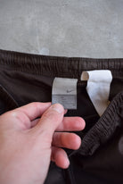Nike Brown Embroidered Swoosh Track Pants — 2000s (Women's M) - Retrospective Store