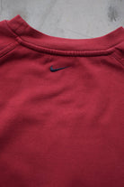 Nike Burgundy Spellout Crewneck — 2000s (S) - Retrospective Store