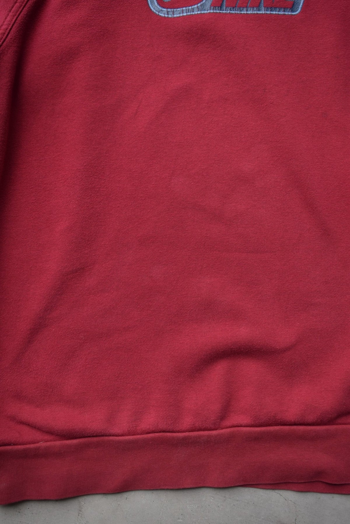 Nike Burgundy Spellout Crewneck — 2000s (S) - Retrospective Store