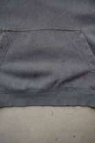 Nike Charcoal Classic Logo Embroidered Swoosh Hoodie — 2000s (M) - Retrospective Store