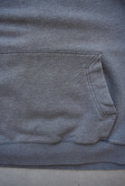 Nike Charcoal Embroidered Swoosh Hoodie — 2000s (XXL) - Retrospective Store