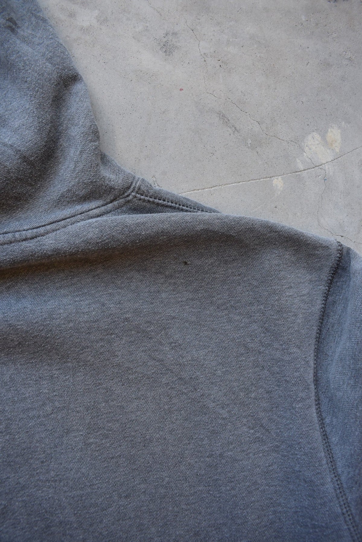 Nike Charcoal Embroidered Swoosh Hoodie — 2000s (XXL) - Retrospective Store