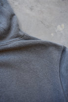 Nike Charcoal Embroidered Swoosh Hoodie — 2000s (XXL) - Retrospective Store