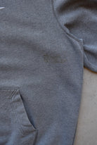 Nike Charcoal Embroidered Swoosh Hoodie — 2000s (XXL) - Retrospective Store