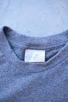 Nike Charcoal Embroidered Swoosh Tee — 2000s (M) - Retrospective Store