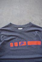 Nike Charcoal Long Sleeve Spellout Tee — 2000s (L) - Retrospective Store