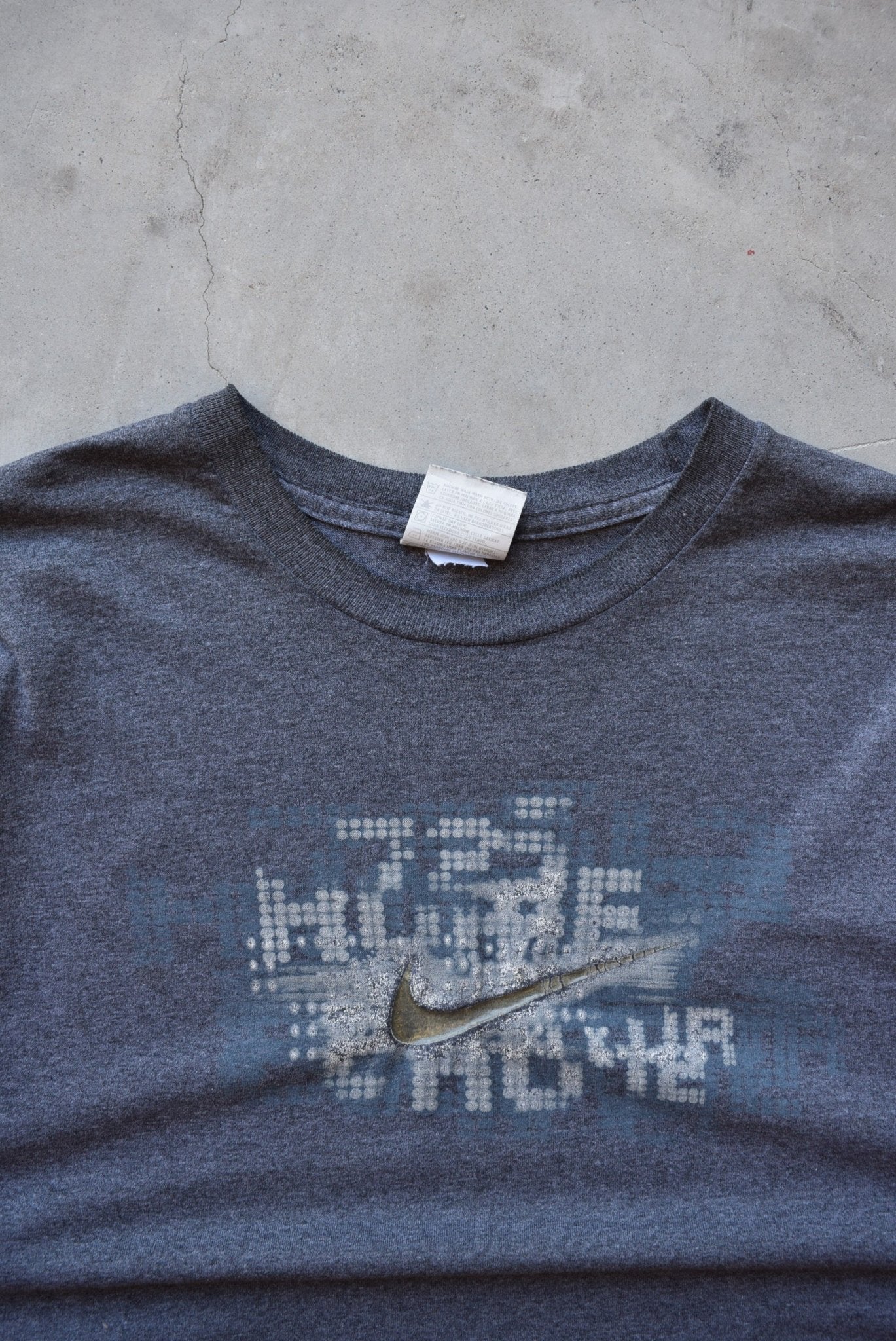 Nike Charcoal Swoosh Tee — 2000s (M) - Retrospective Store