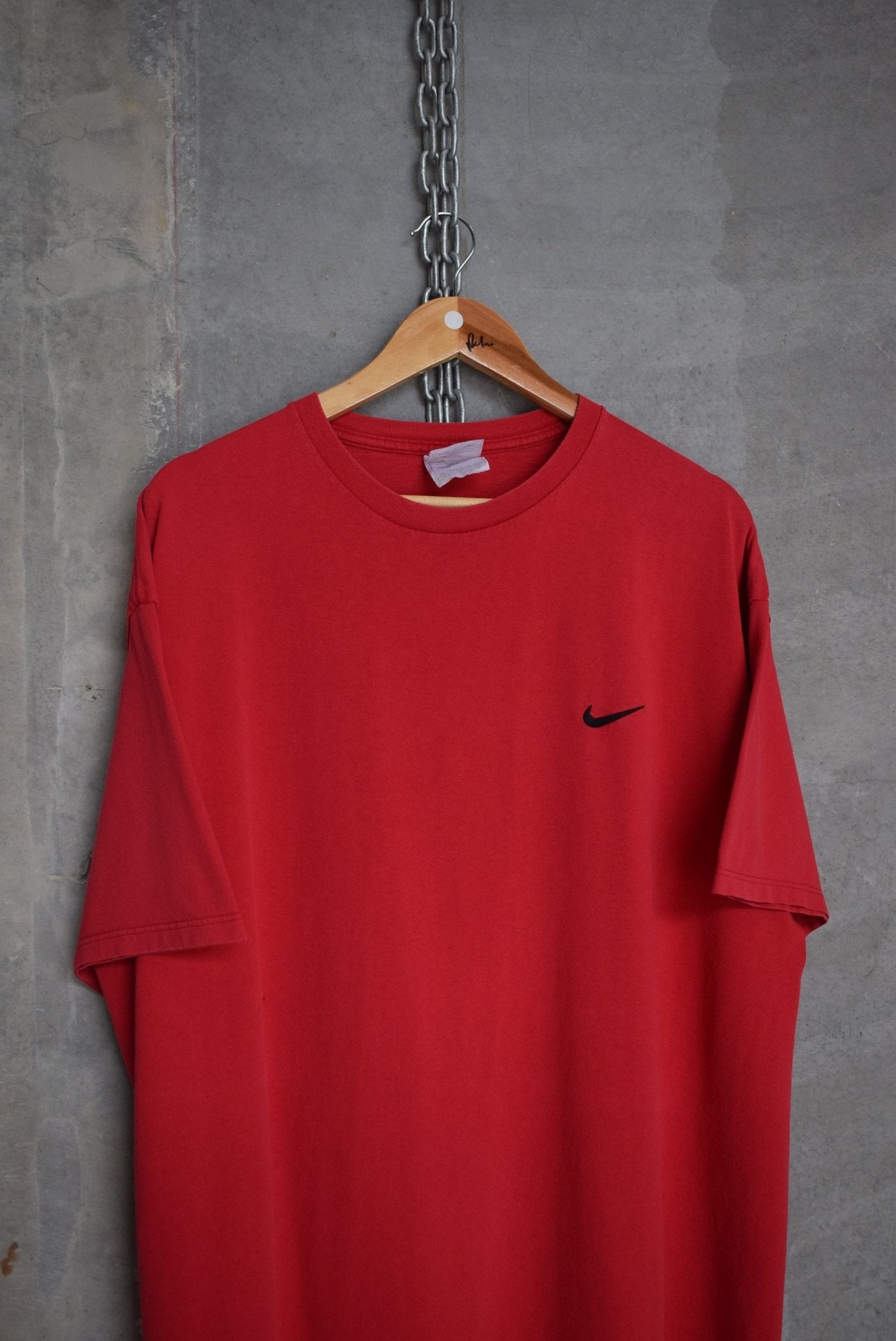 Nike Classic Logo Embroidered Tee — 1990s (XL) - Retrospective Store