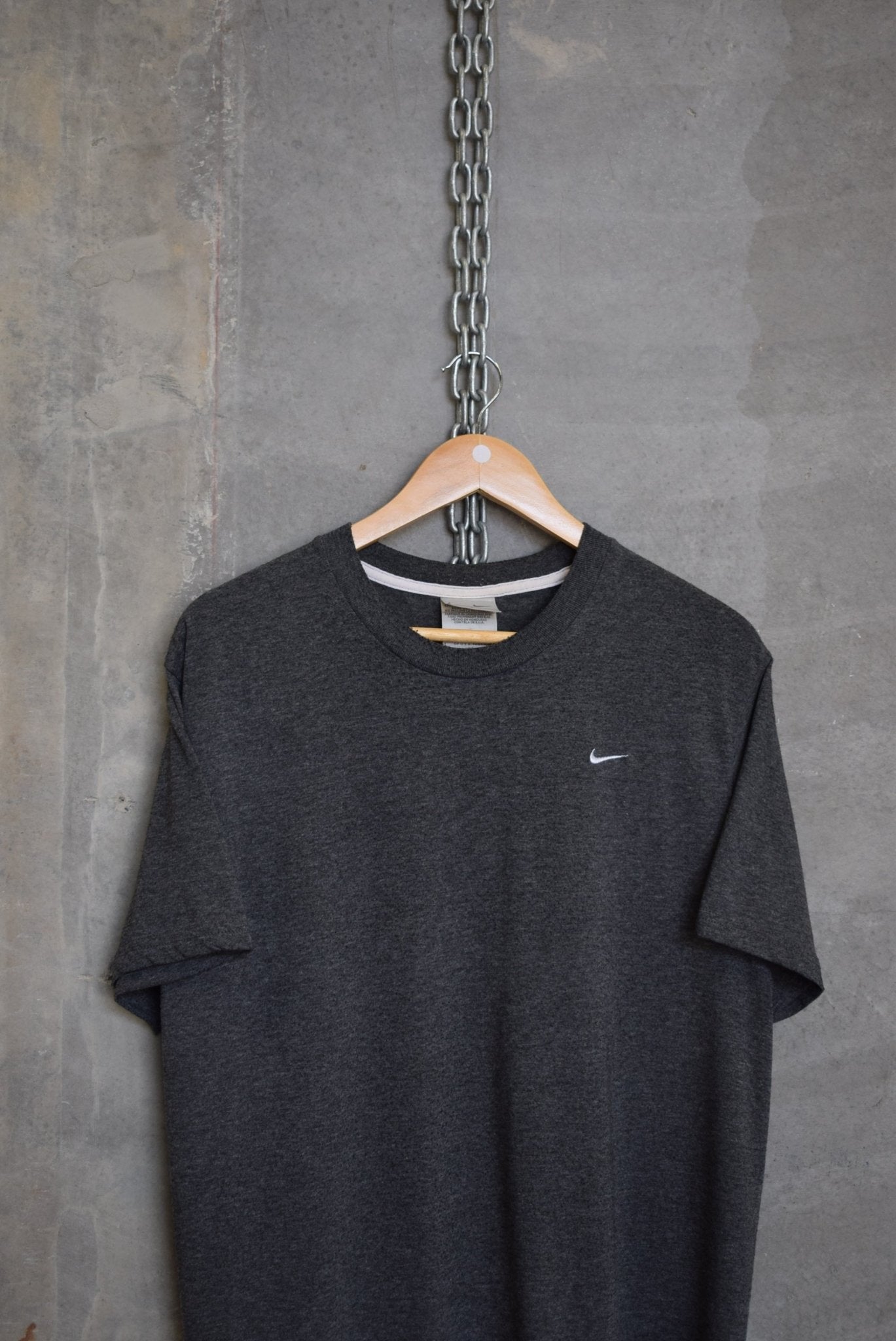 Nike Classic Logo Embroidered Tee — 2000s (L) - Retrospective Store