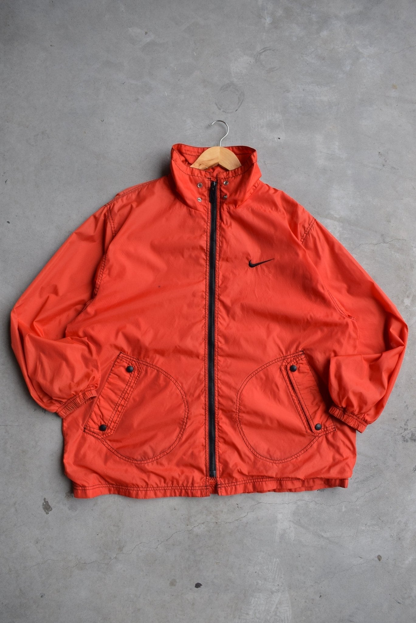 Nike Classic Logo Embroidered Windbreaker Jacket — 1990s (L/XL) - Retrospective Store