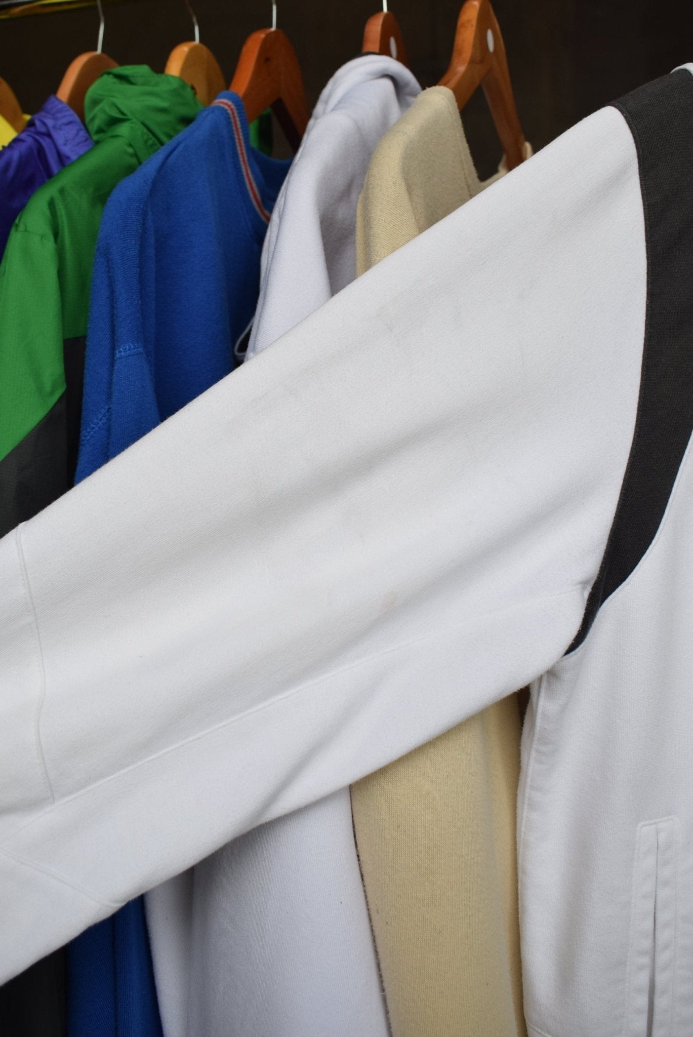 Nike Cortez White Embroidered Jacket — 2000s (M) - Retrospective Store