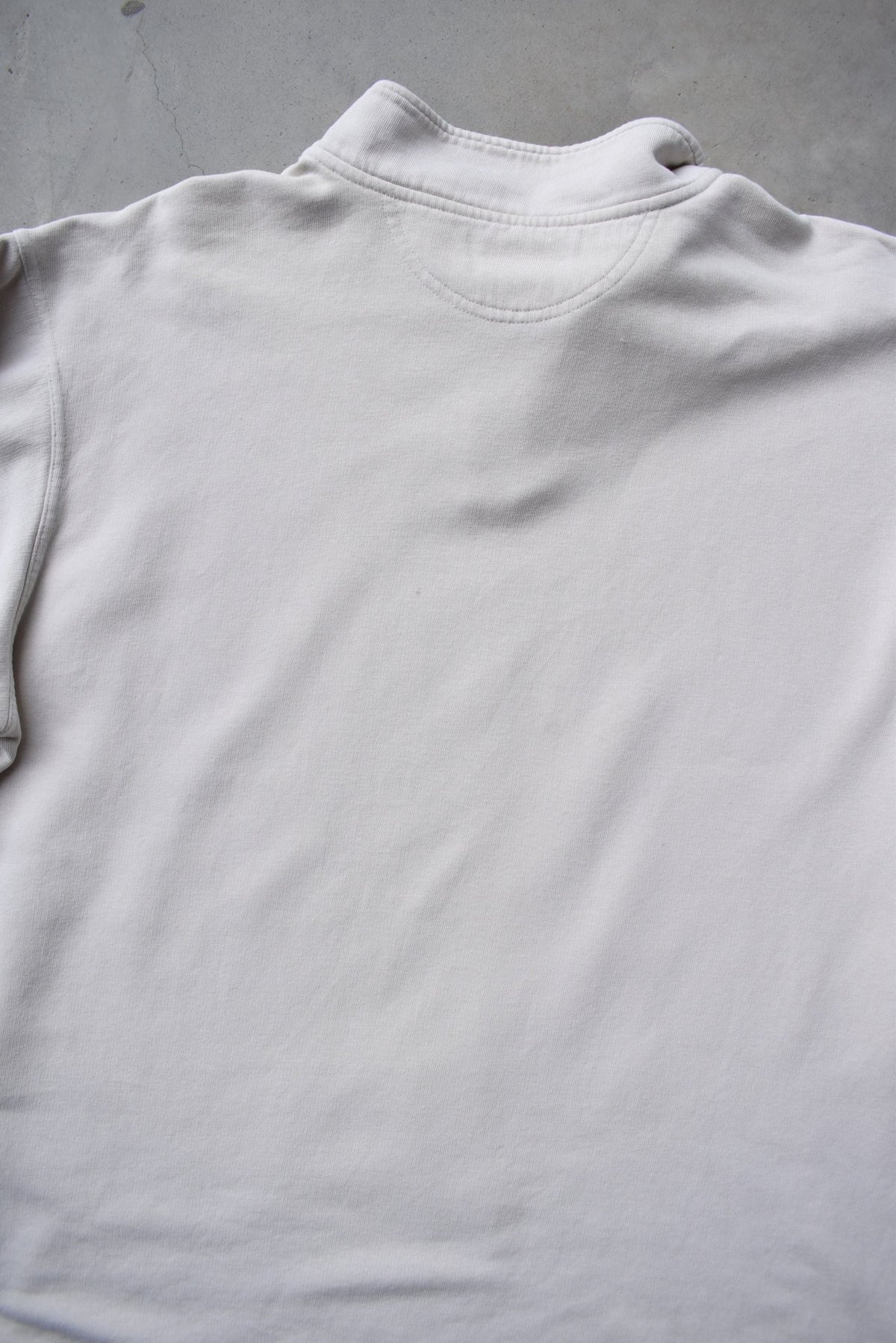 Nike Cream Embroidered Swoosh Quarter Zip — 2000s (XL) - Retrospective Store