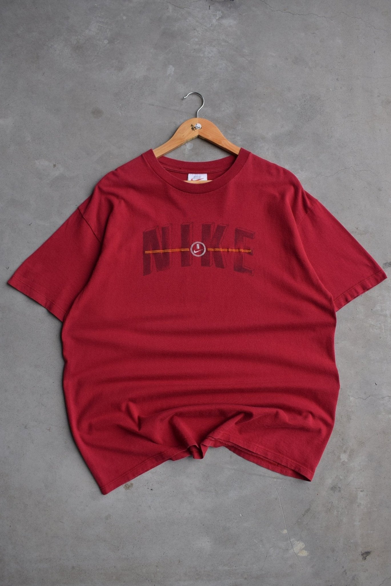 Nike Embroidered Spellout Tee — 1990s (XL) - Retrospective Store