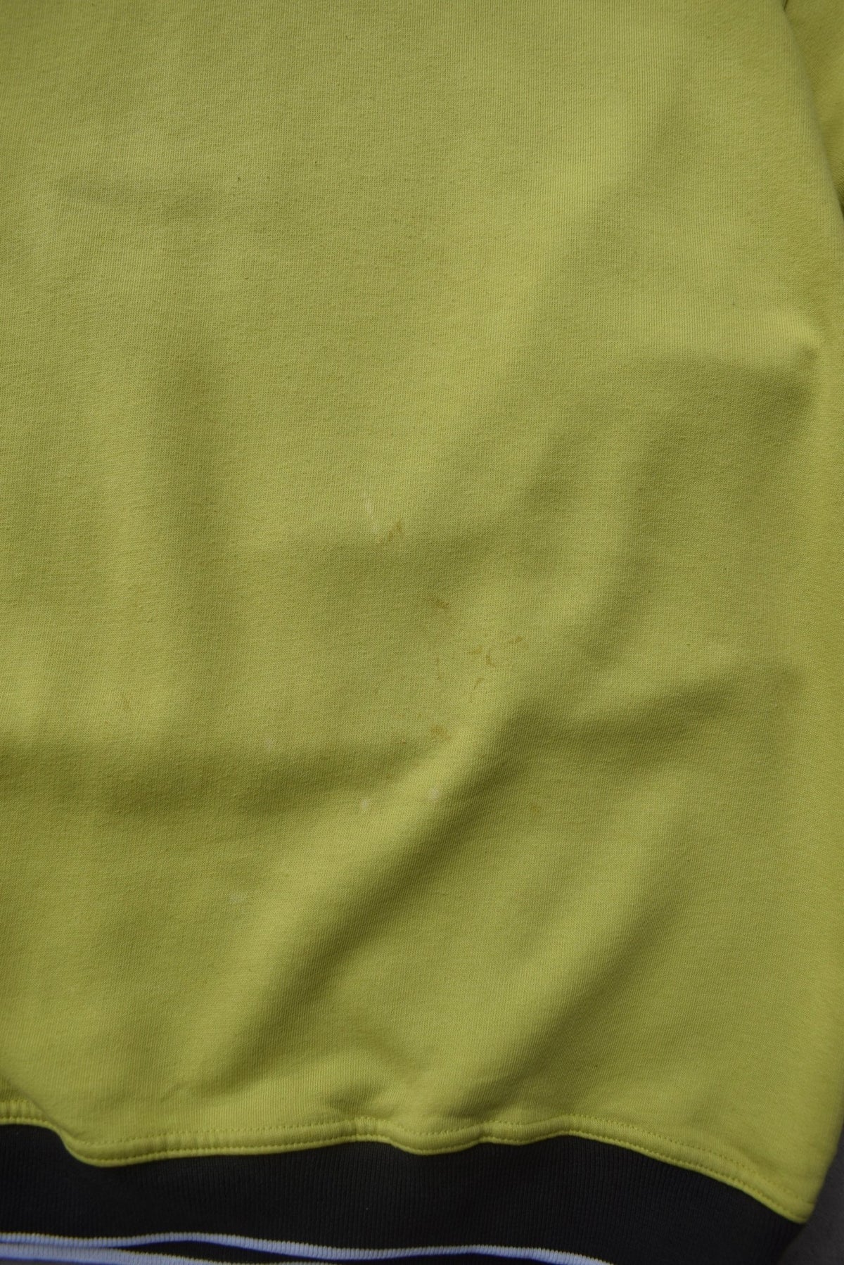Nike Fluroescent Green Embroidered Swoosh Crewneck — 1990s (M) - Retrospective Store