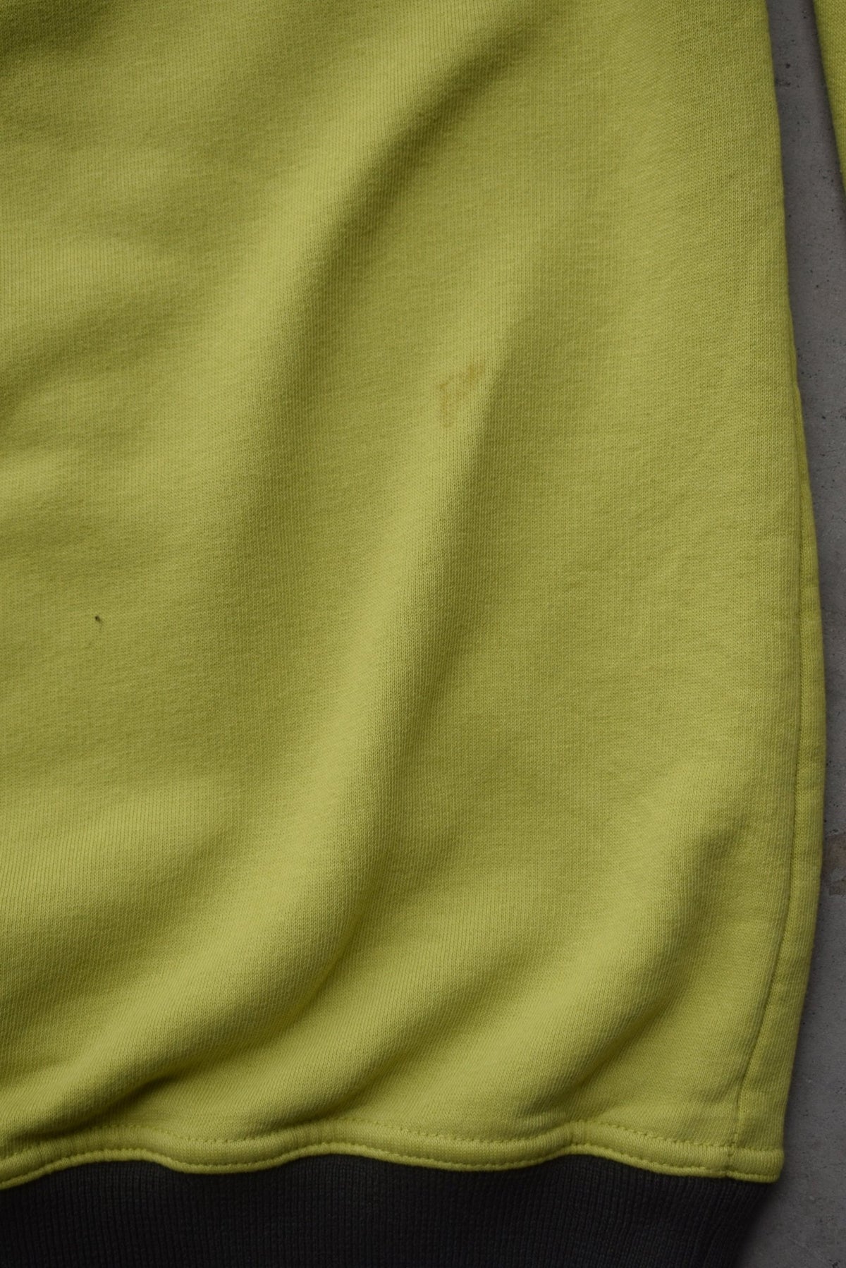 Nike Fluroescent Green Embroidered Swoosh Crewneck — 1990s (M) - Retrospective Store