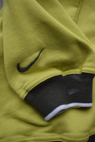 Nike Fluroescent Green Embroidered Swoosh Crewneck — 1990s (M) - Retrospective Store