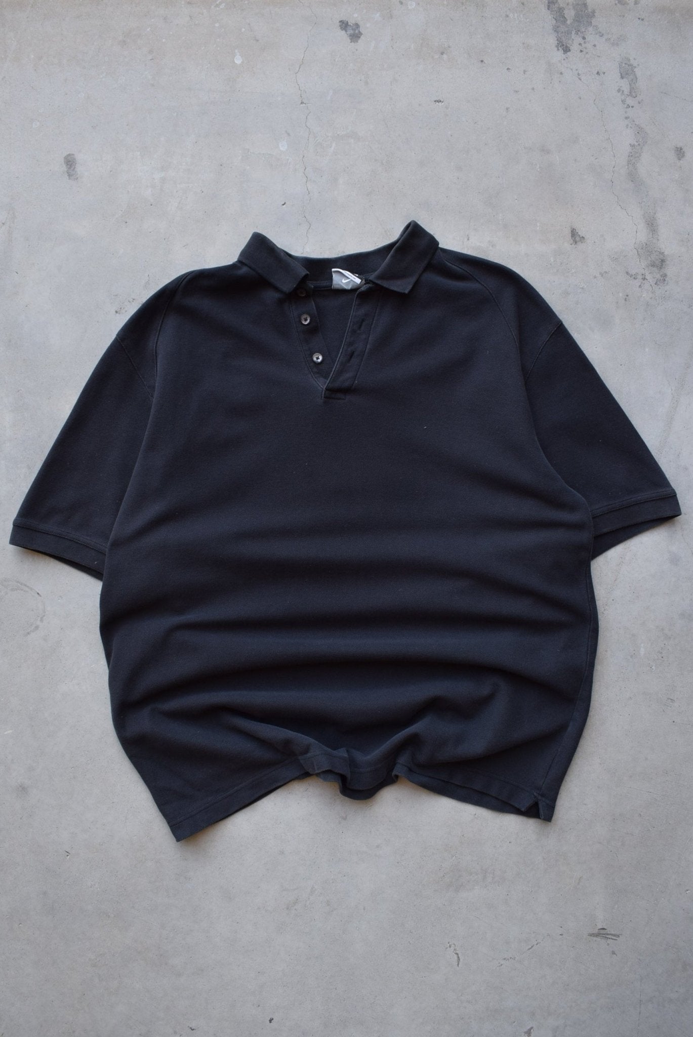 Nike Golf Black Embroidered Swoosh Polo — 2000s (XL) - Retrospective Store