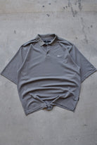 Nike Golf x Tiger Woods Grey Embroidered Swoosh Polo — 2000s (XL) - Retrospective Store