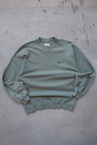 Nike Green Embroidered Swoosh Crewneck — 1990s (M) - Retrospective Store