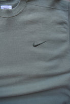 Nike Green Embroidered Swoosh Crewneck — 1990s (M) - Retrospective Store