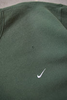 Nike Green Embroidered Swoosh Crewneck — 2000s (XXL) - Retrospective Store
