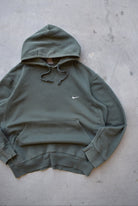 Nike Green Embroidered Swoosh Hoodie — 2000s (L) - Retrospective Store