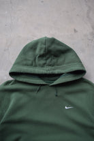 Nike Green Embroidered Swoosh Hoodie — 2000s (L) - Retrospective Store