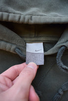 Nike Green Embroidered Swoosh Hoodie — 2000s (L) - Retrospective Store