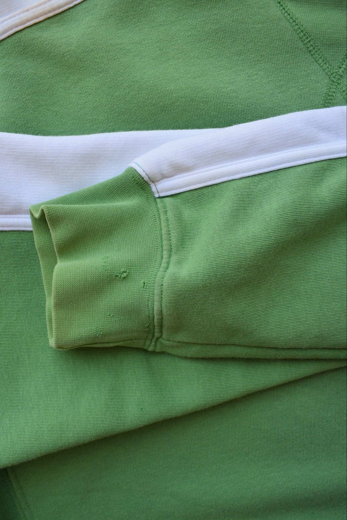 Nike Green & White Embroidered Spellout Crewneck — 2000s (S/M) - Retrospective Store