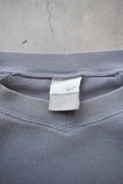 Nike Grey Classic Swoosh Sweater — 2000s (L) - Retrospective Store